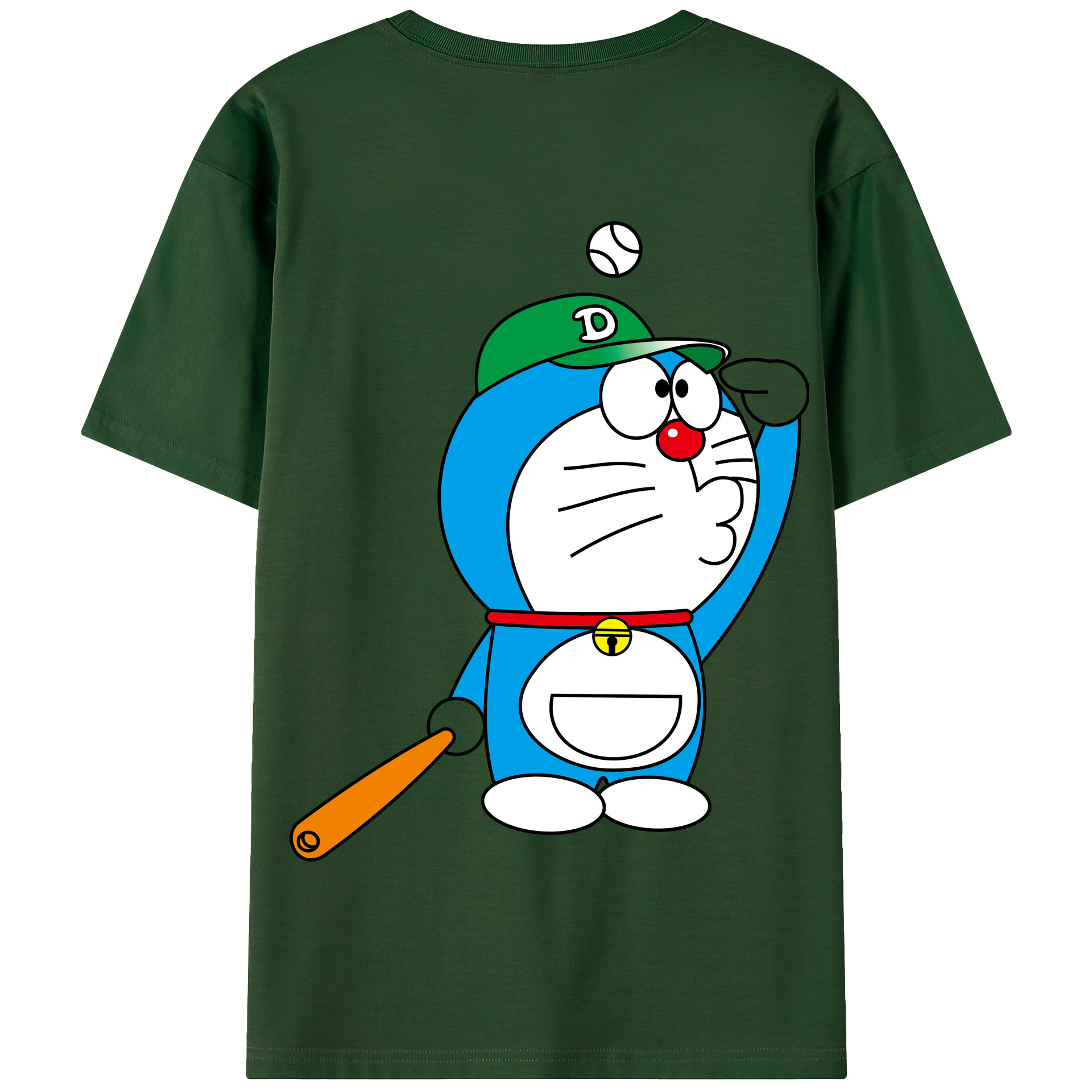 （画像用） ドラえもん Doraemon 綿100％半袖Tシャツ（背面プリント）